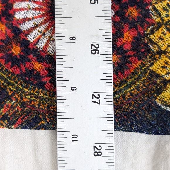 Multiples Bohemian Bold Patterns Bright Cors Cardigan Cover Duster Kimono Large - Picture 9 of 11